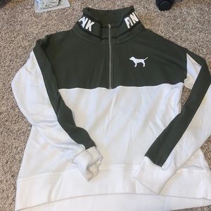 Pink half zip